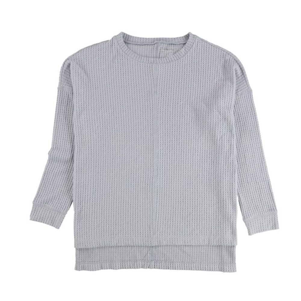 American Eagle Womens Waffle Knit Pullover Sweater, Blue, M, DM